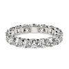 2.00ct Round Lab Grown Diamond Eternity Ring 14K White Gold — Top View, DEEVE