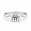 2.ct Cushion Cut Lab Grown Diamond Solitaire Ring in 14K White Gold | IGI Certified