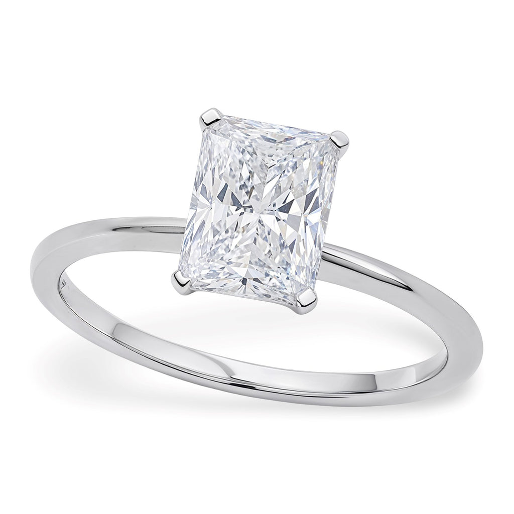 2ct Radiant Lab Grown Diamond Ring | 14K Gold