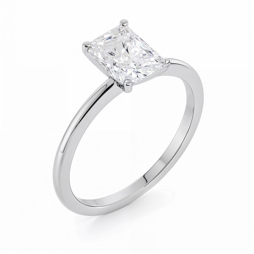 2ct Radiant Lab Grown Diamond Ring | 14K Gold