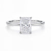 2.ct Radiant Cut Lab Grown Diamond Solitaire Ring in 14K White Gold | IGI Certified