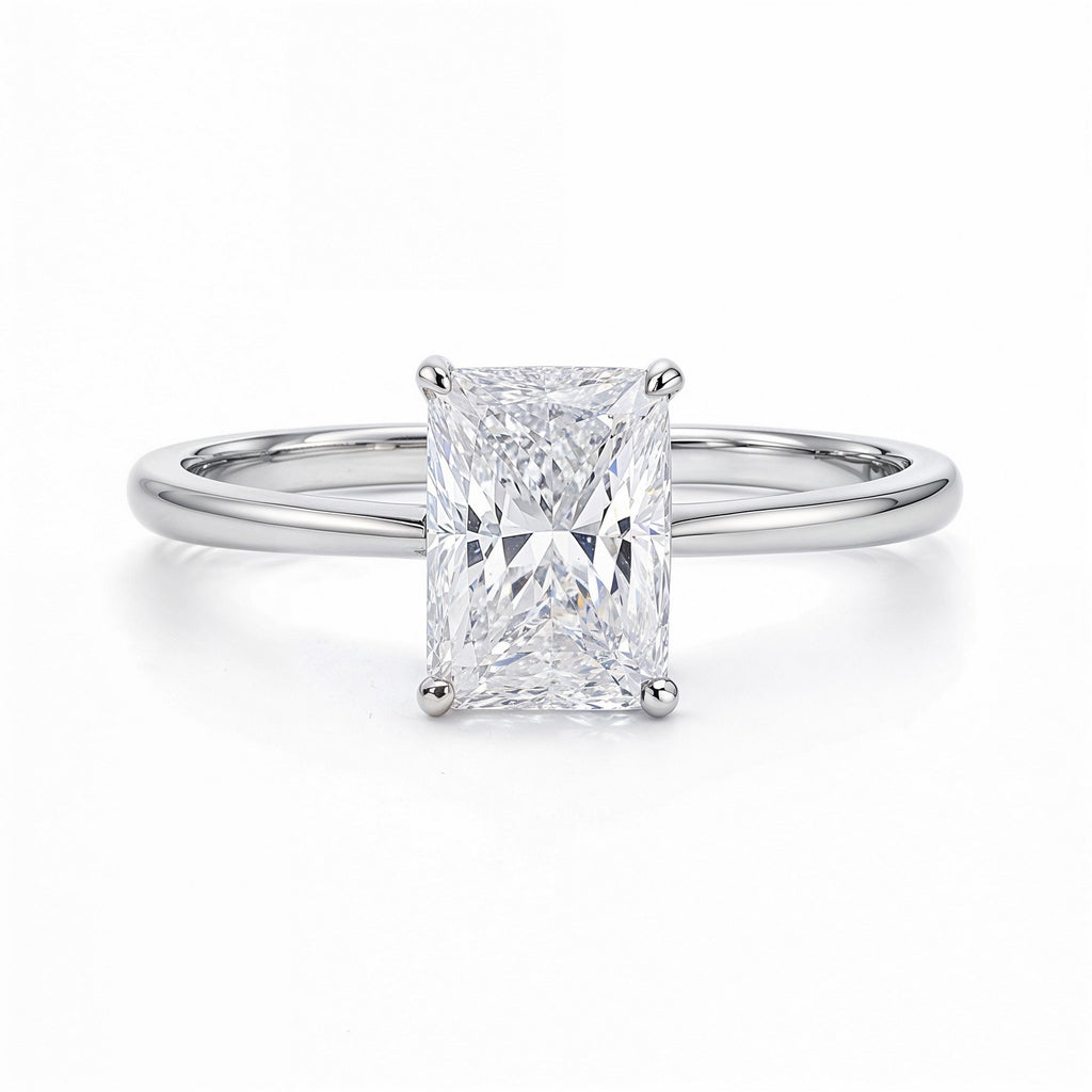 2ct Radiant Lab Grown Diamond Ring | 14K Gold