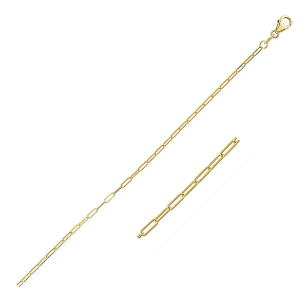 Fine Paperclip Chain in 18K Yellow Gold  Chains DEEVE