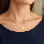 Angel Wing Necklace in 14K Yellow Gold