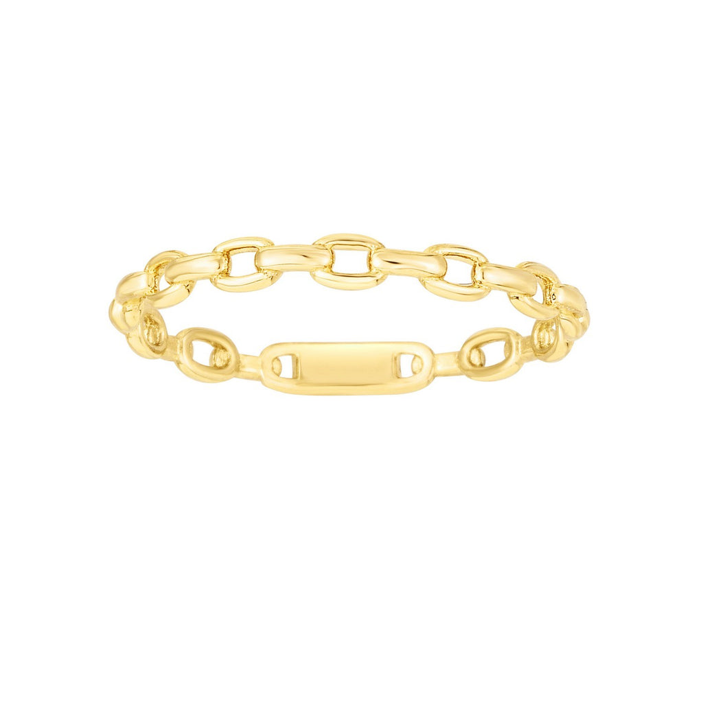 Oval Links Stackable Ring
