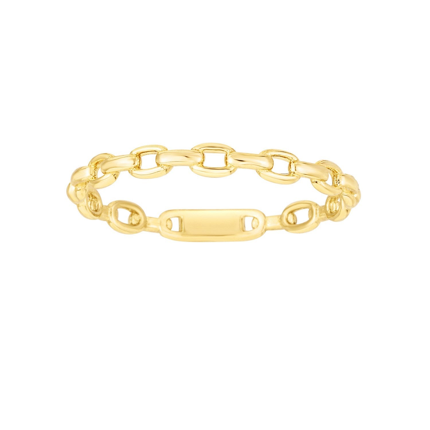 Oval Links Stackable Ring