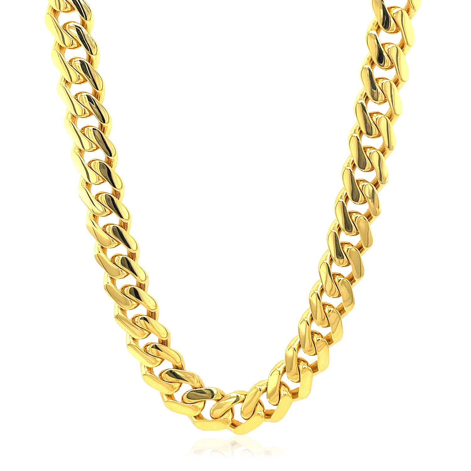 Cuban Chain Necklace in 14K Yellow Gold