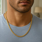 Diamond Cut Round Franco Chain in 14K Yellow Gold