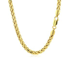 Diamond Cut Round Franco Chain in 14K Yellow Gold