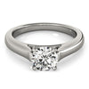 Cathedral Solitaire Diamond Engagement Ring in 14K White Gold | 1.0 Ct