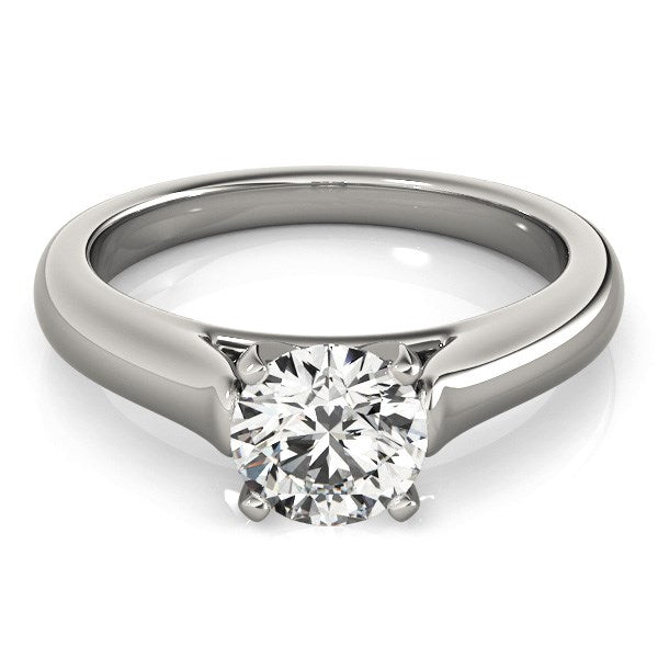 Cathedral Solitaire Diamond Engagement Ring in 14K White Gold | 1.00 ct