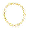 Oval Mariner Link Necklace in 14K Yellow Gold