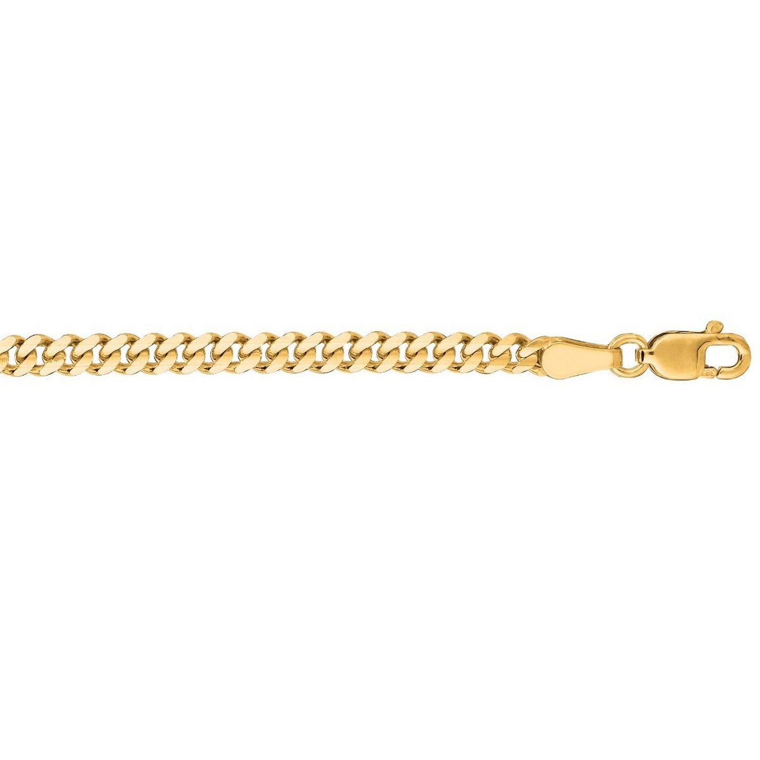 14k Yellow Gold Light Gourmette Chain (3.60 mm)