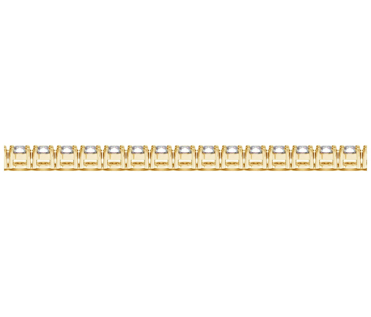 Lifestyle view of 8.00 ct lab-grown diamond tennis bracelet in 14K Solid Gold — DEEVE