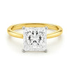 5.ct Princess Cut Lab Grown Diamond Solitaire Ring in 14K Yellow Gold | IGI Certified