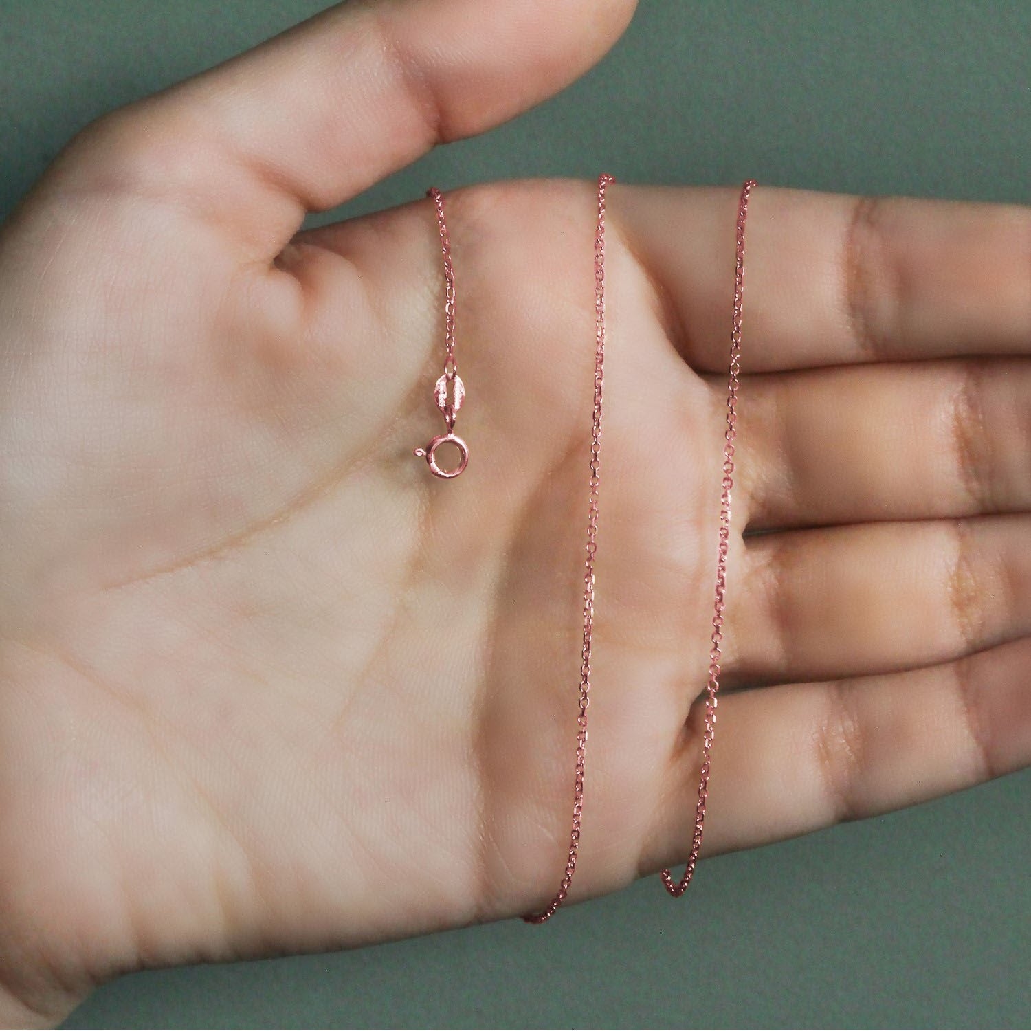 Diamond Cut Cable Chain (18K)