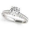 Round Diamond Engagement Ring | Prong Set in 14K White Gold | 1.33 cttw