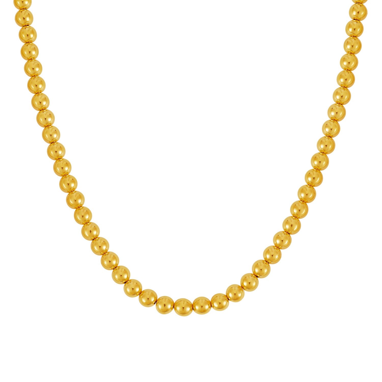 14k Yellow Gold Bead Chain (7mm)