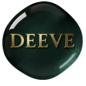 Green button with 'DEEVE' text on a white background