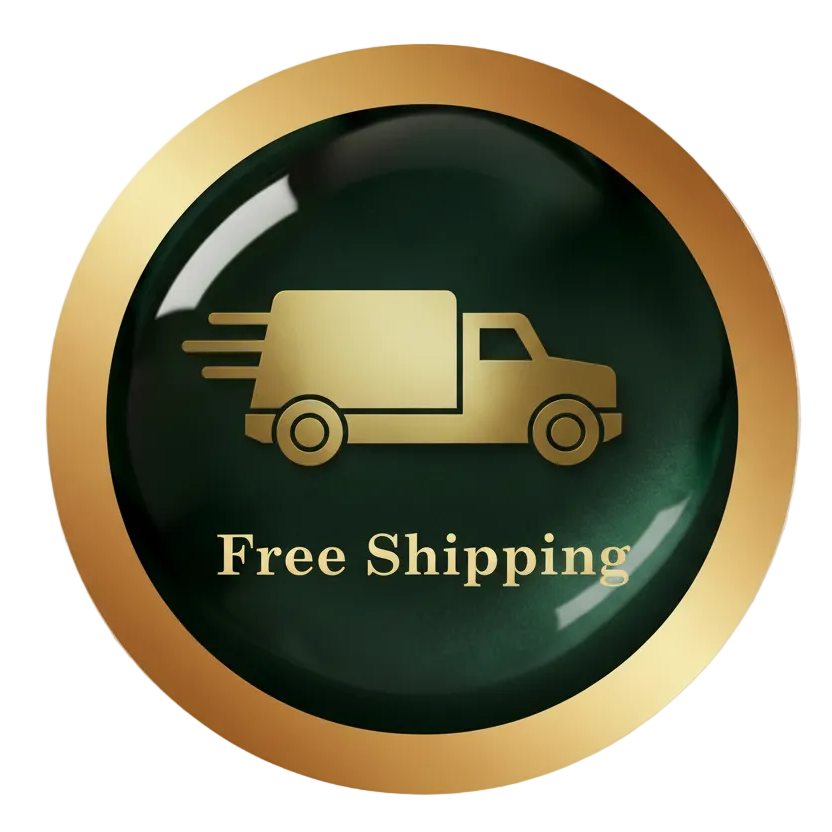 Free Shipping Badge with Reference Truck Icon