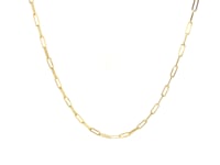 Fine Paperclip Chain in 18K Yellow Gold