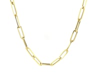 Bold Paperclip Chain Necklace in 14K Yellow Gold