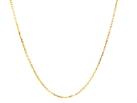 18k Yellow Gold Diamond Cut Cable Link Chain (0.80 mm)