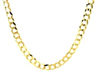 Solid Curb Chain Necklace in 14K Yellow Gold | 4.70mm