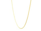 18k Yellow Gold Round Cable Link Chain (0.97 mm)