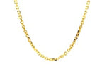 Diamond Cut Cable Link Chain in 18K Yellow Gold
