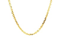 Diamond Cut Cable Link Chain in 18K Yellow Gold