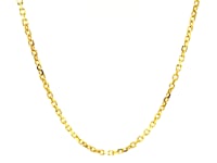 Diamond Cut Cable Link Chain in 18K Yellow Gold