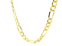 Lite Figaro Chain in 14K Yellow Gold