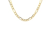 Lite Figaro Chain in 14K Yellow Gold