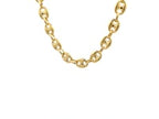 Puffed Mariner Link Chain in 14K Yellow Gold