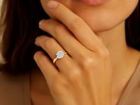 1.50.ct Round Cut Lab Grown Diamond Solitair Ring In 14K Yellow Gold | IGI Certified