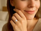 Oval Diamond Solitaire Ring