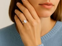 1.50.ct Oval Cut Lab Grown Diamond Solitaire Ring In 14K Yellow Gold | IGI Certified