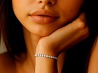 Lab Grown Round Diamond Tennis Bracelet in 14k White Gold (4 cctw F/G  VS2/SI1)