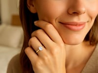 1.ct Emerald Cut Lab Grown Diamond Solitaire Ring in 14K Yellow Gold | IGI Certified