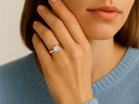 1.50.ct Princess Cut Lab Grown Diamond Solitair Ring In 14K Yellow Gold | IGI Certified