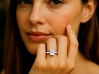 3ct Radiant Lab Grown Diamond Ring | 14K Gold