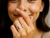 1.50.ct Radiant Cut Lab Grown Diamond Solitair Ring In 14K Yellow Gold | IGI Certified