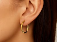 Endless Round Hoop Earrings | 14K Gold