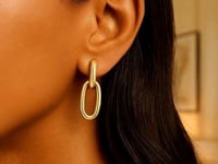 Link Drop Earrings in 14K Yellow Gold