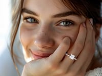 3.ct Princess Cut Lab Grown Diamond Solitaire Ring in 14K White Gold | IGI Certified