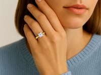 2.ct Princess Cut Lab Grown Diamond Solitaire Ring in 14K Yellow Gold | IGI Certified