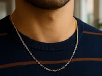 Round Cable Link Chain Necklace in 14K Gold | 2.40mm — video