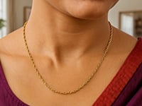 French Cable Chain in 14K Yellow Gold