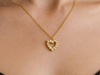 Petite Diamond Heart Necklace